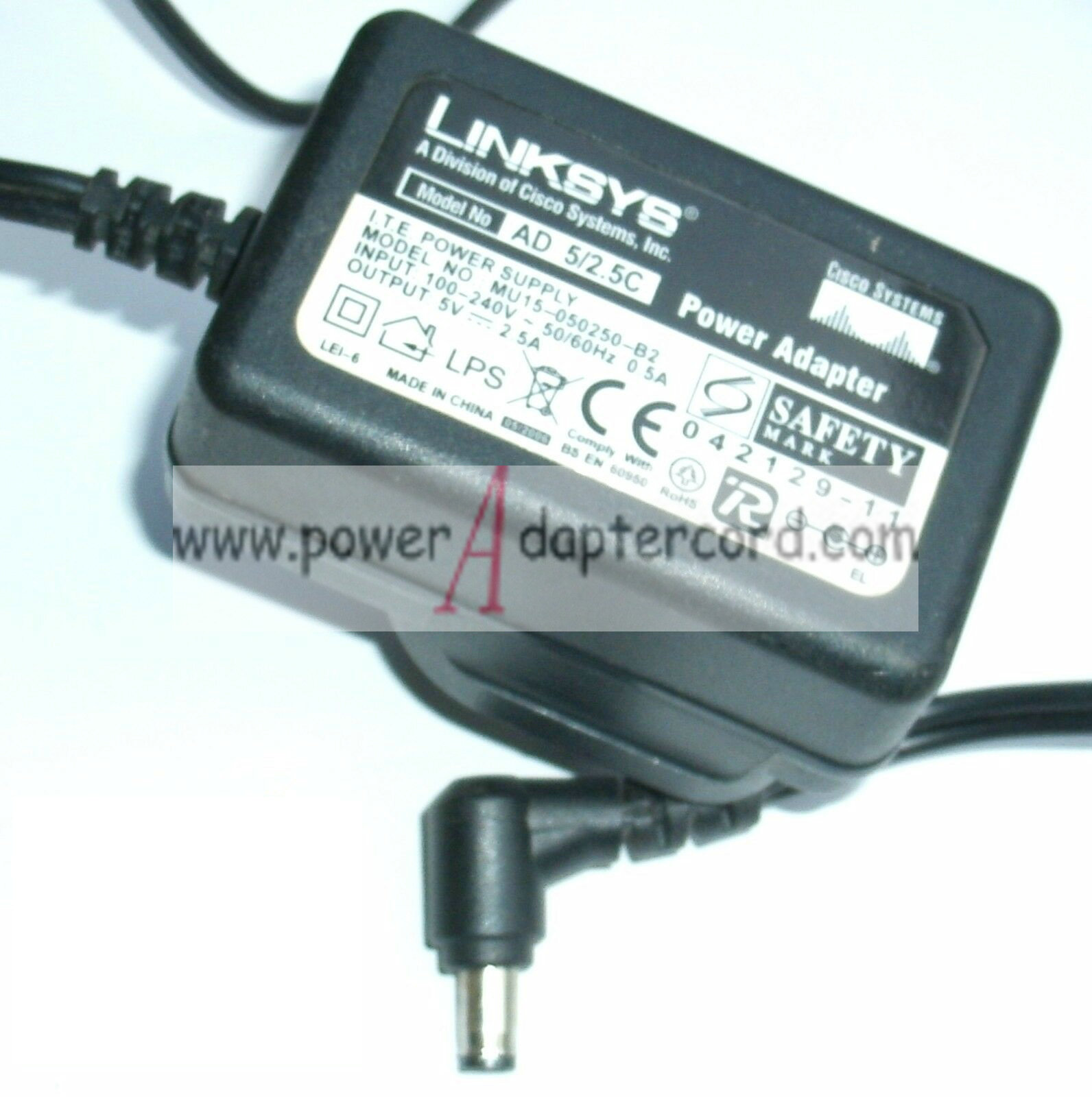 *Brand NEW* LINKSYS MU15-050250-B2 5V 2.5A AC Adapter POWER SUPPLY - Click Image to Close